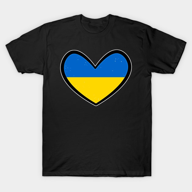 Ukrainian heart T-Shirt by 2dsandy